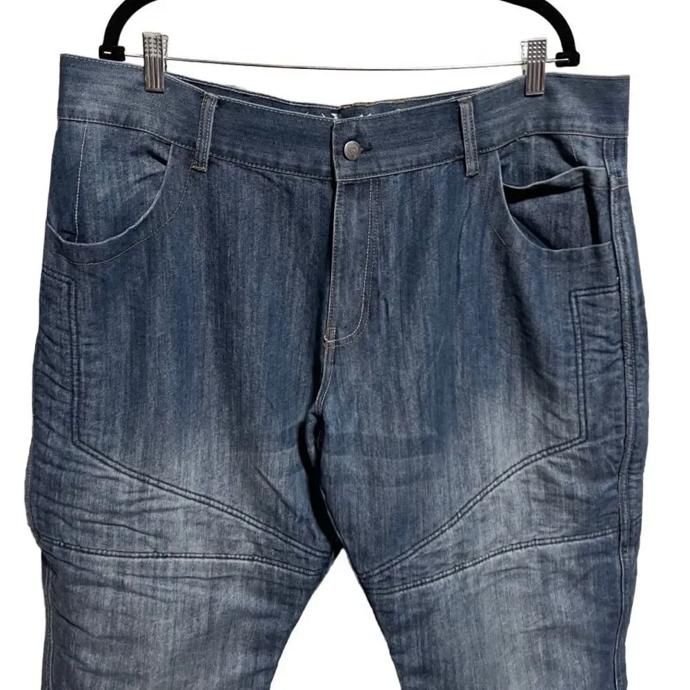 Bull-it -Men’s Riding Motorcycle Medium Wash Jeans Covec Insulated Lined, 42R - Picture 3 of 9